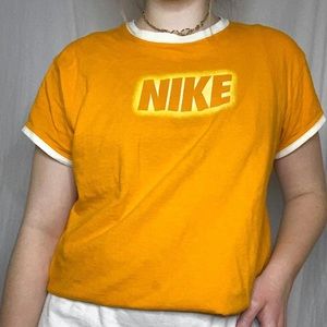 Y2K vintage nike ringer tee